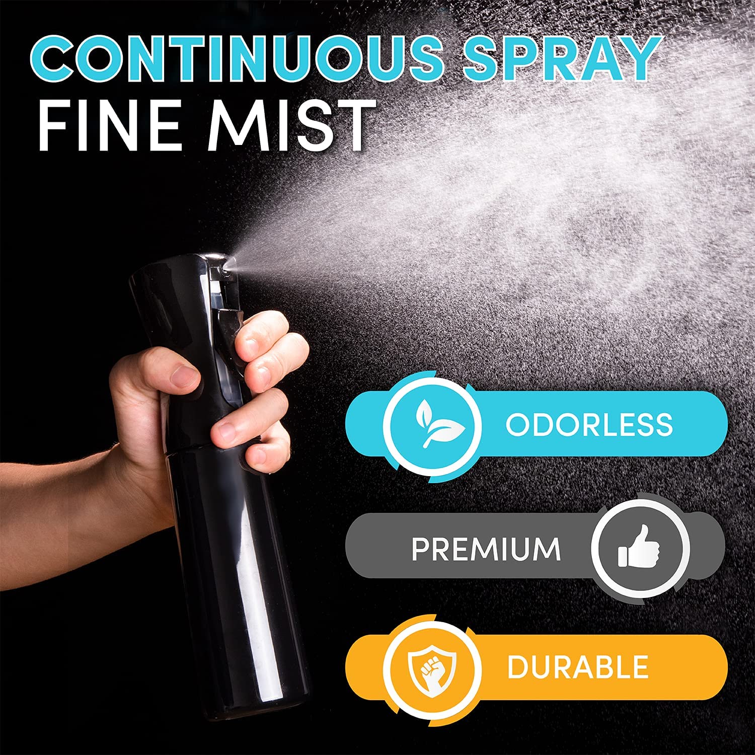 Continuous Fine Mist Spray Bottle