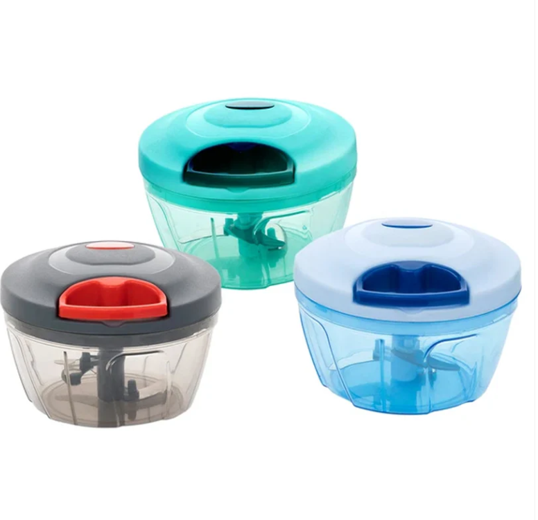 Manual Food Chopper, Compact & Powerful Hand Held Vegetable Chopper / Blender