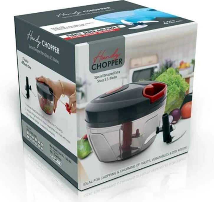 Manual Food Chopper, Compact & Powerful Hand Held Vegetable Chopper / Blender