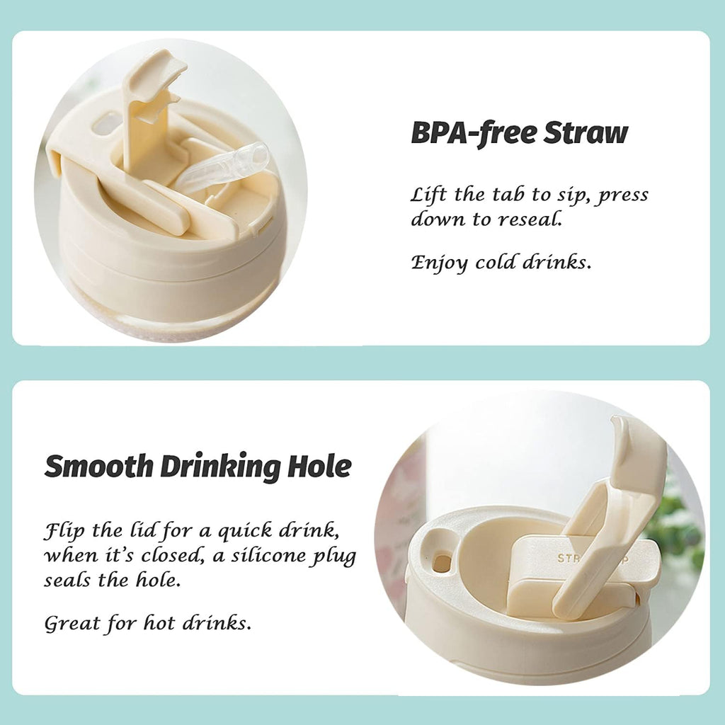 Glass  coffee mug with pearl string