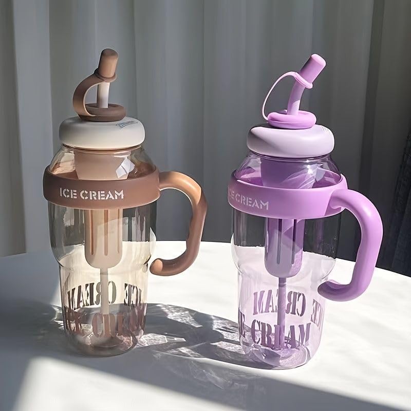 Aesthetic Ice cream gym water bottle